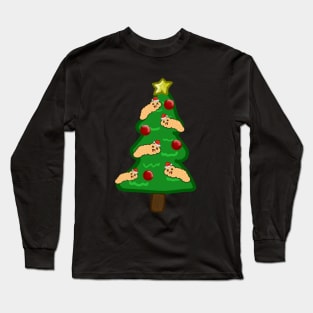 Pancreas Christmas Tree Long Sleeve T-Shirt